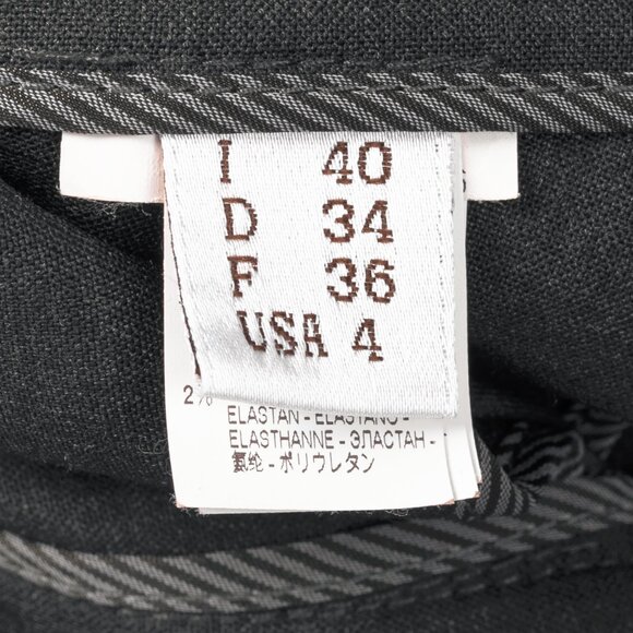 Brunello Cucinelli Anthracite Stretch-Wool Quilted Zip-Hem Trousers - Picture 10 of 13